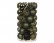 Julkula 6cm Mix Ljusgrön 37-pack Rosemary Green