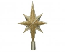Toppstjärna 6,5x14,5x25,5cm Pärlemor