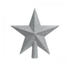 Toppstjärna 19x19x4,2cm Silver