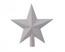 Toppstjärna 19x19x4,2cm Vit