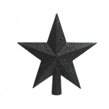 Toppstjärna 19x19x4,2cm Svart