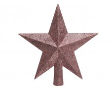 Toppstjärna 19x19x4,2cm Mörkrosa