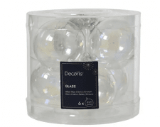 Julkula 8cm Klar Iris 6-pack