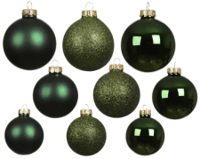 Julkula Mix Mörkgrön 7cm 21-pack