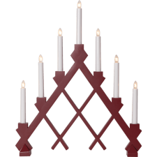 Ljusstake Rut Röd 43x53x7cm
