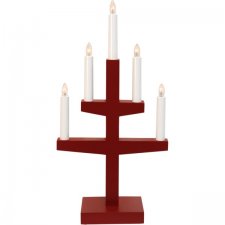 Ljusstake Trapp Röd 24x46x9cm