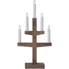 Ljusstake Trapp Brun 24x46x9cm