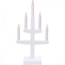 Ljusstake Trapp Vit 24x46x9cm