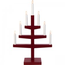 Ljusstake Trapp Röd 34x54x9cm