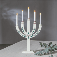 Ljusstake Elias Tradition Vit 35x61x9cm