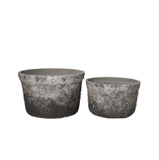 Kruka Låg Grå / Svart