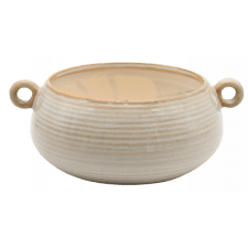 Plantskål Beige med öron 20xH9cm