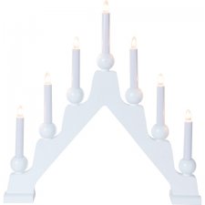 Ljusstake Emma Vit 45x45x6cm