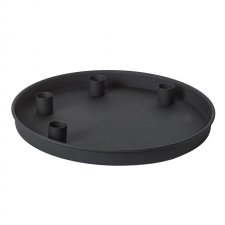 Adventsljusstake Sara Svart 25x3cm