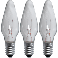 Glödlampa Adventsstake Klar E10 3-pack