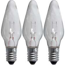 Glödlampa Adventsstake Klar E10 3-pack