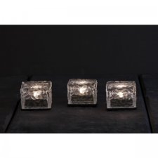 Iskub Solcell LED 7x5,5x7cm 3-pack
