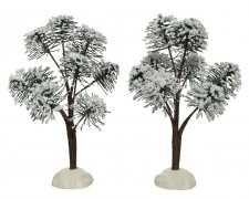 Träd Grön/vit 6x6x13cm 2-pack