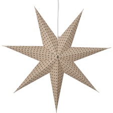 Pappersstjärna Cotton 60cm Beige