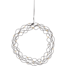 Krans Curly Svart 30x30x6cm
