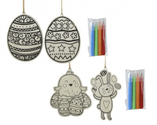 Påskpyssel Trä med Pennor