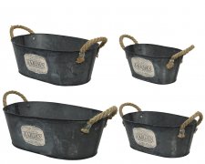 Zinkskål Avlång Jardin