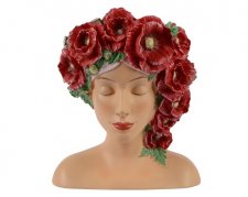 Figur Huvud Vallmo 27x20,8xH30cm