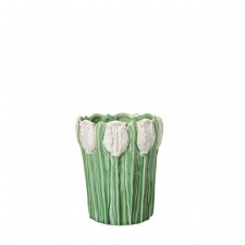 Kruka Katja Grön & Vit