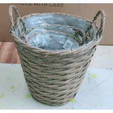 Korg med Handtag Grå