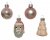 Julkula Mix 2-6cm Ljusrosa Mix 9-pack