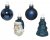 Julkula Mix 2-6cm Mörkblå Mix 9-pack