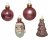 Julkula Mix 2-6cm Mörkrosa Mix 9-pack