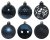 Julkula 6cm Mix Mörkblå 37-pack