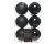 Julkula 8cm Svart 6-pack