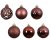 Julkula 6cm Mix Vinrödbrun 37-pack Maroon