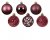 Julkula 6cm Mix Mörkrosa 37-pack Dark Rose
