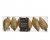 Julkula Kotte 4,5x8cm Guld 6-pack
