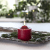 Blockljus LED Inne Flamme Röd 7,5x9,5cm