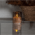Blockljus LED Inne Blad Brun 12,5x10cm