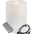 Blockljus LED Vit 10x14cm