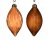 Julgransprydnad 6,5x13,5cm 2-pack