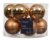 Julkula 6cm Ljusbrun Mix 10-pack Brandy