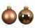 Julkula 6cm Ljusbrun Mix 10-pack Brandy