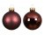 Julkula 6cm Vinrödbrun Mix 10-pack Maroon