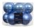 Julkula 6cm Mörkbrun Mix 10-pack Sky blue