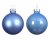 Julkula 6cm Mörkbrun Mix 10-pack Sky blue