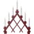 Ljusstake Rut Röd 43x53x7cm
