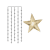 Ljusgardin Star 90x200cm
