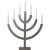 Ljusstake Anno Mullvad 51x71x10cm