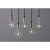 Sladdställ E14 Fade Silver 350cm Svart